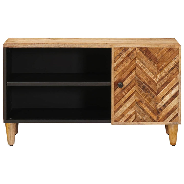 Förvaringsskåp Med Dörr Brun 80 X 31,5 X 46 Cm Massivt Mangoträ