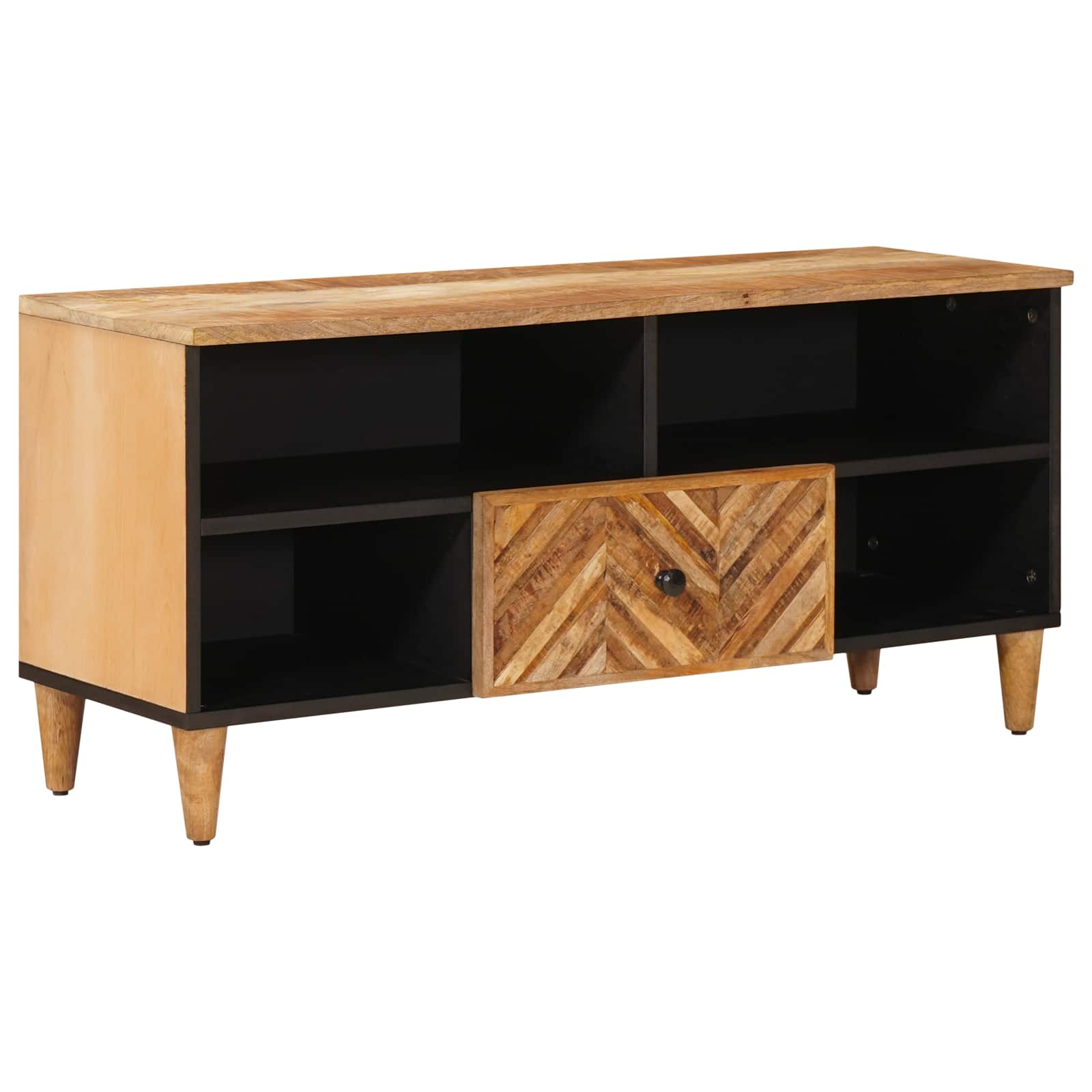 Förvaringsskåp Brun 100 X 33,5 X 46 Cm Massivt Mangoträ