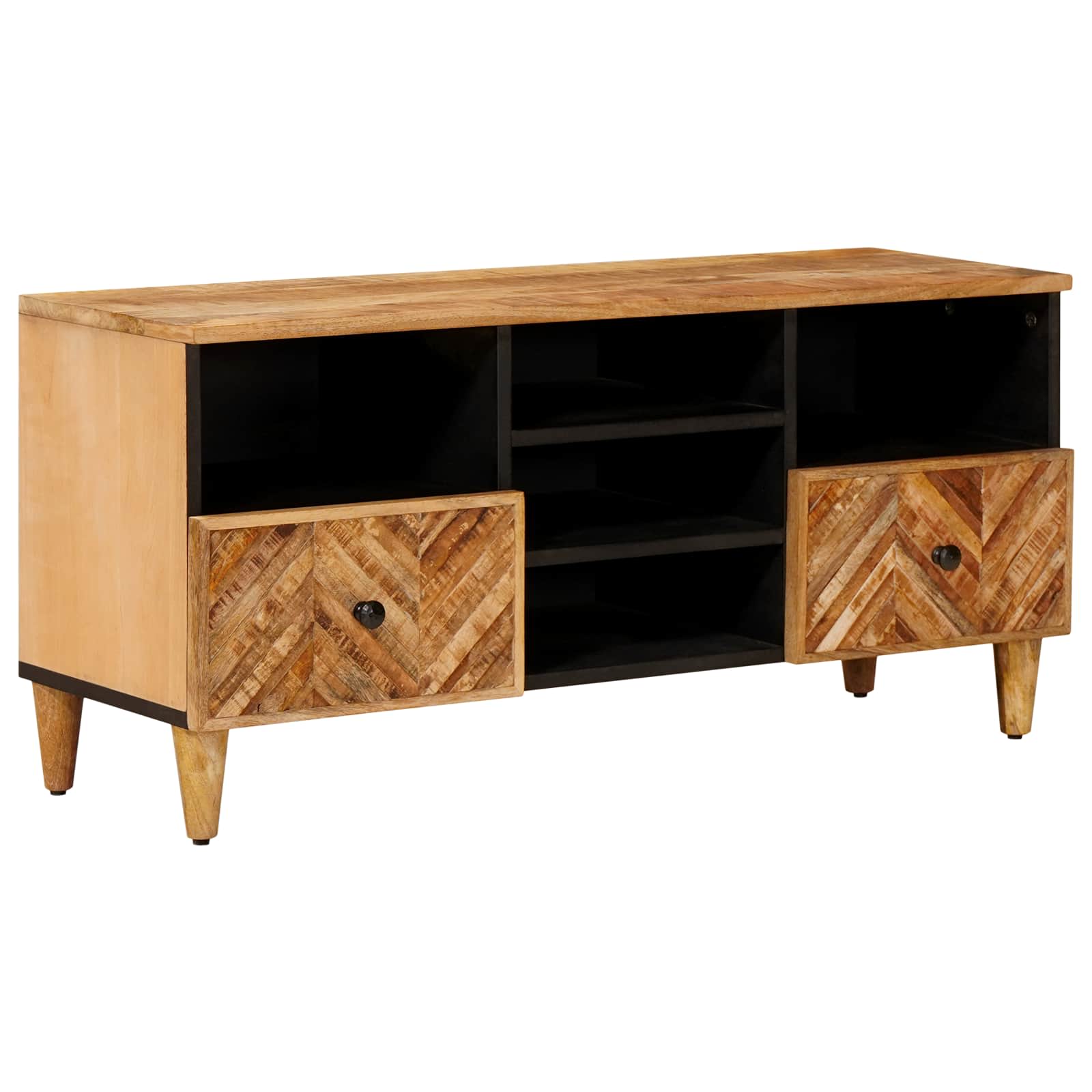 Förvaringsskåp Brun 100 X 33,5 X 46 Cm Massivt Mangoträ