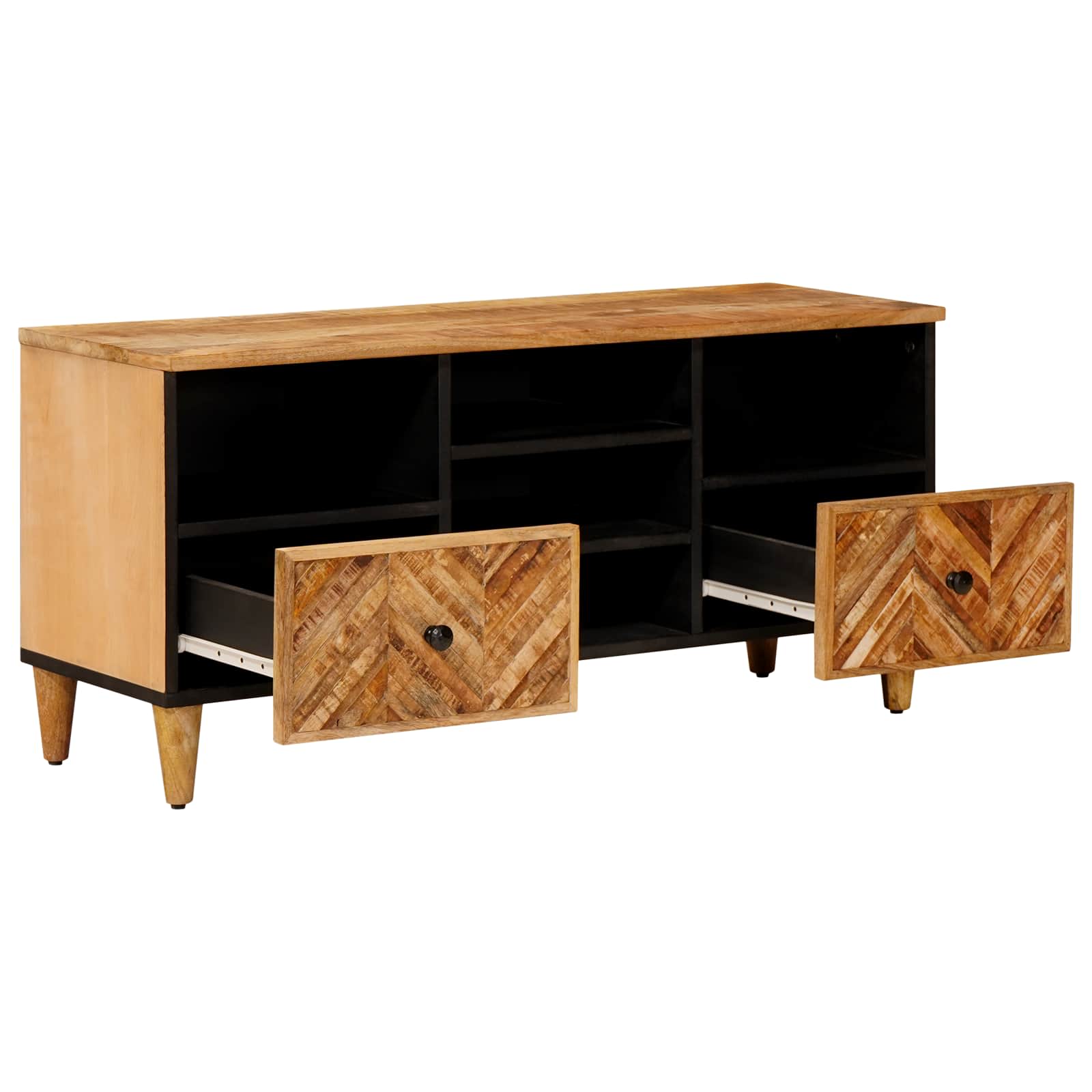Förvaringsskåp Brun 100 X 33,5 X 46 Cm Massivt Mangoträ