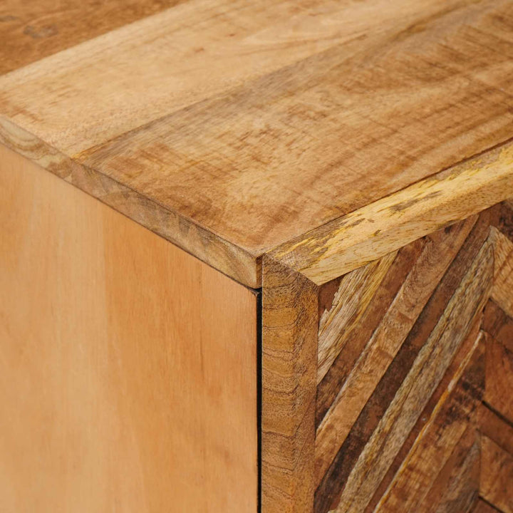 Diskbänksskåp Med Lagring Brun 62 X 33 X 58 Cm Massivt Mangoträ