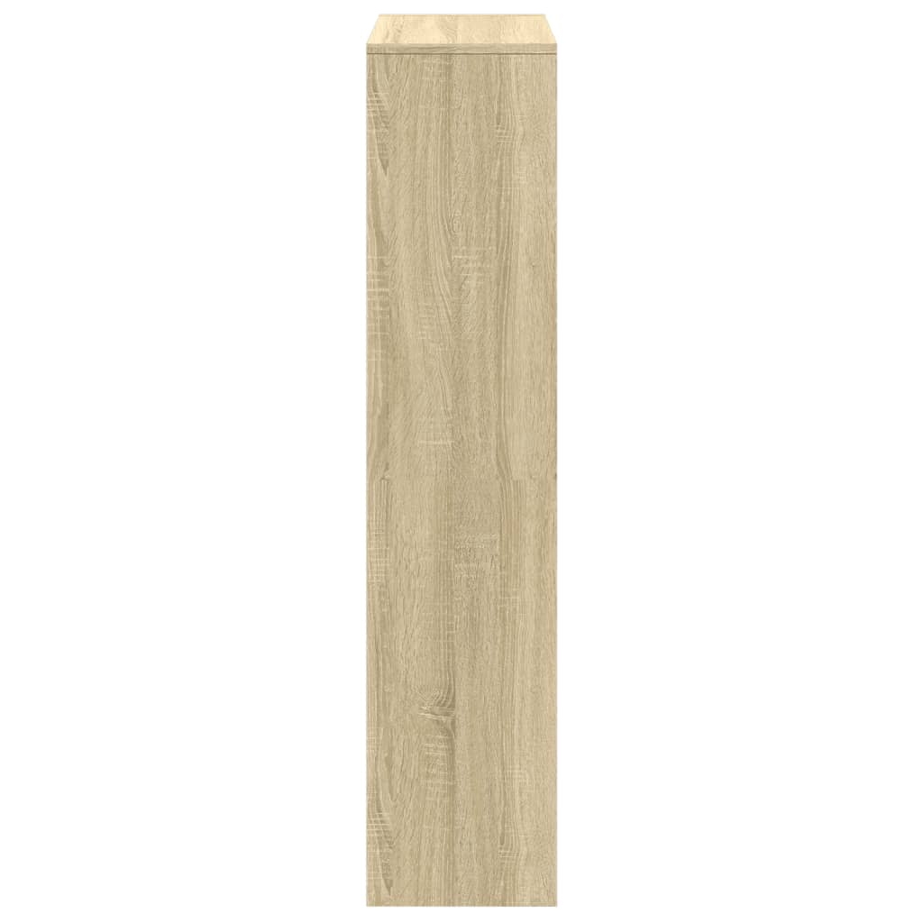 Bokhylla/Rumsavdelare 4 Hyllor 131,5X29X131,5Cm Konstruerat Trä