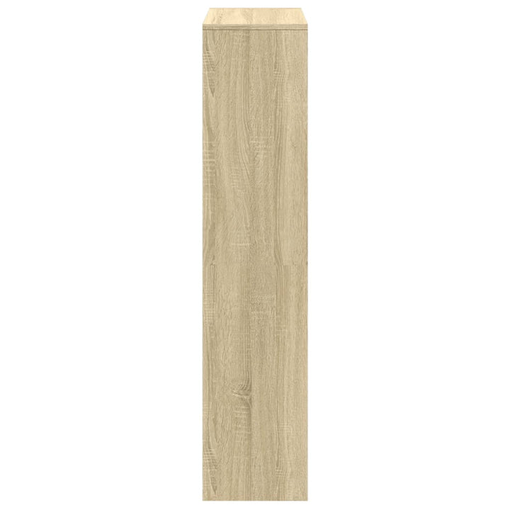 Bokhylla/Rumsavdelare 4 Hyllor 131,5X29X131,5Cm Konstruerat Trä