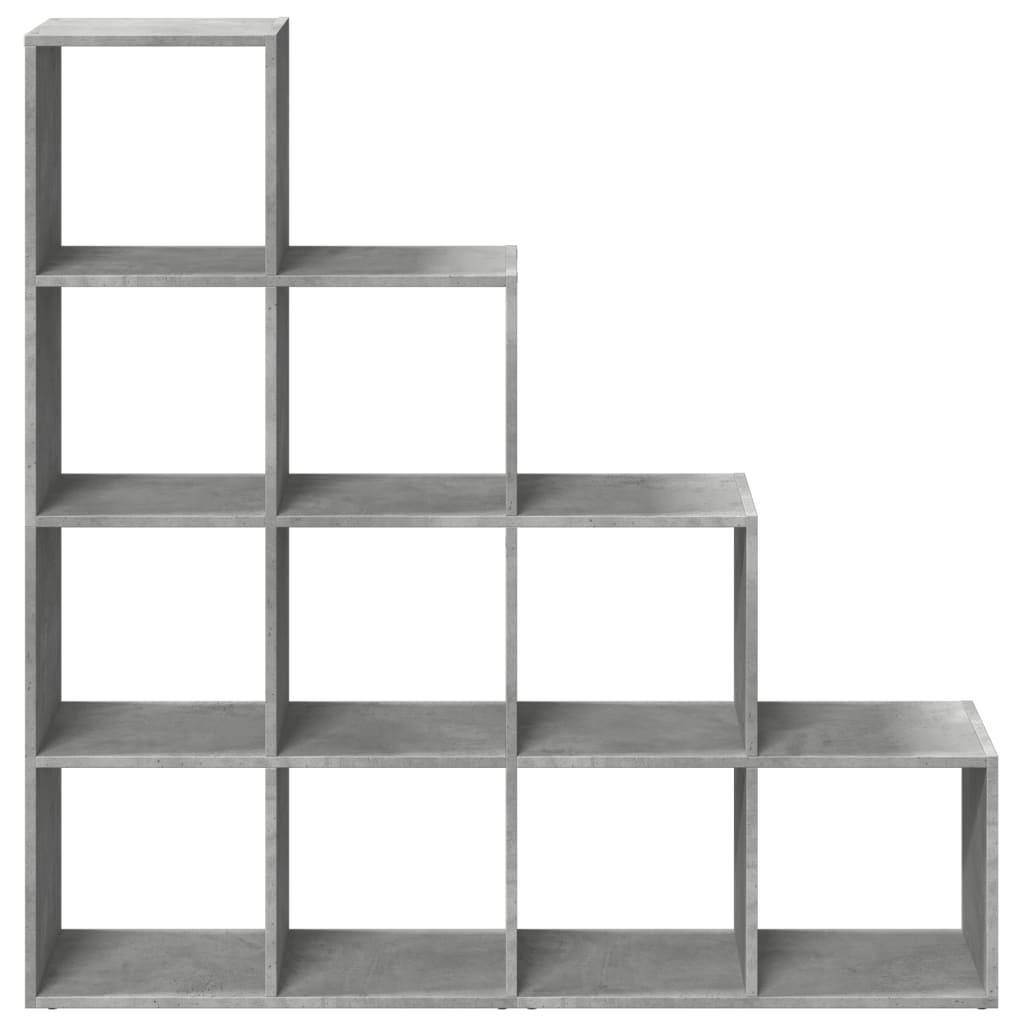 Bokhylla/Rumsavdelare 4 Hyllor 131,5X29X131,5Cm Konstruerat Trä