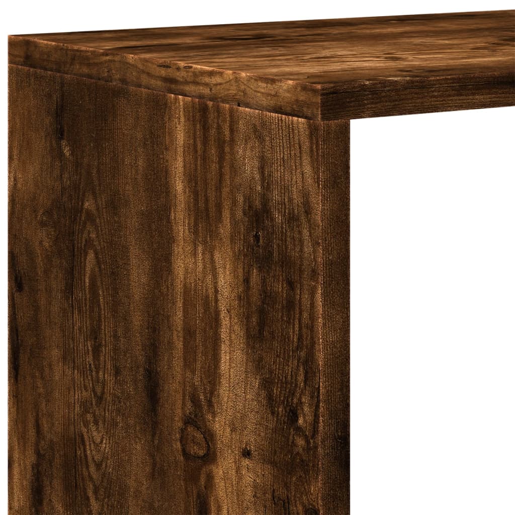 Bokhylla/Rumsavdelare 4 Hyllor 131,5X29X131,5Cm Konstruerat Trä