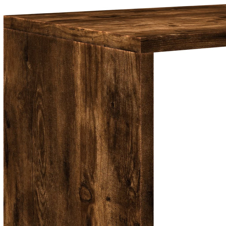 Bokhylla/Rumsavdelare 4 Hyllor 131,5X29X131,5Cm Konstruerat Trä