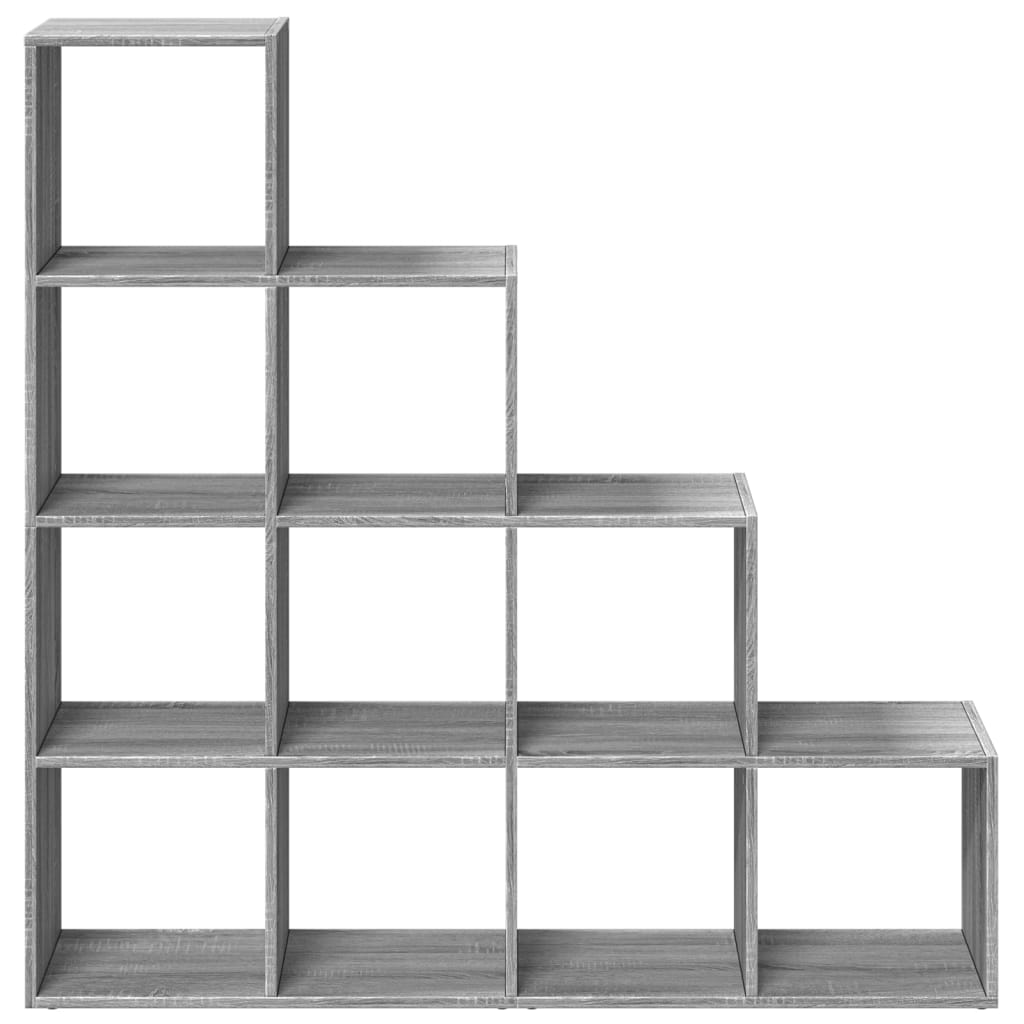 Bokhylla/Rumsavdelare 4 Hyllor 131,5X29X131,5Cm Konstruerat Trä