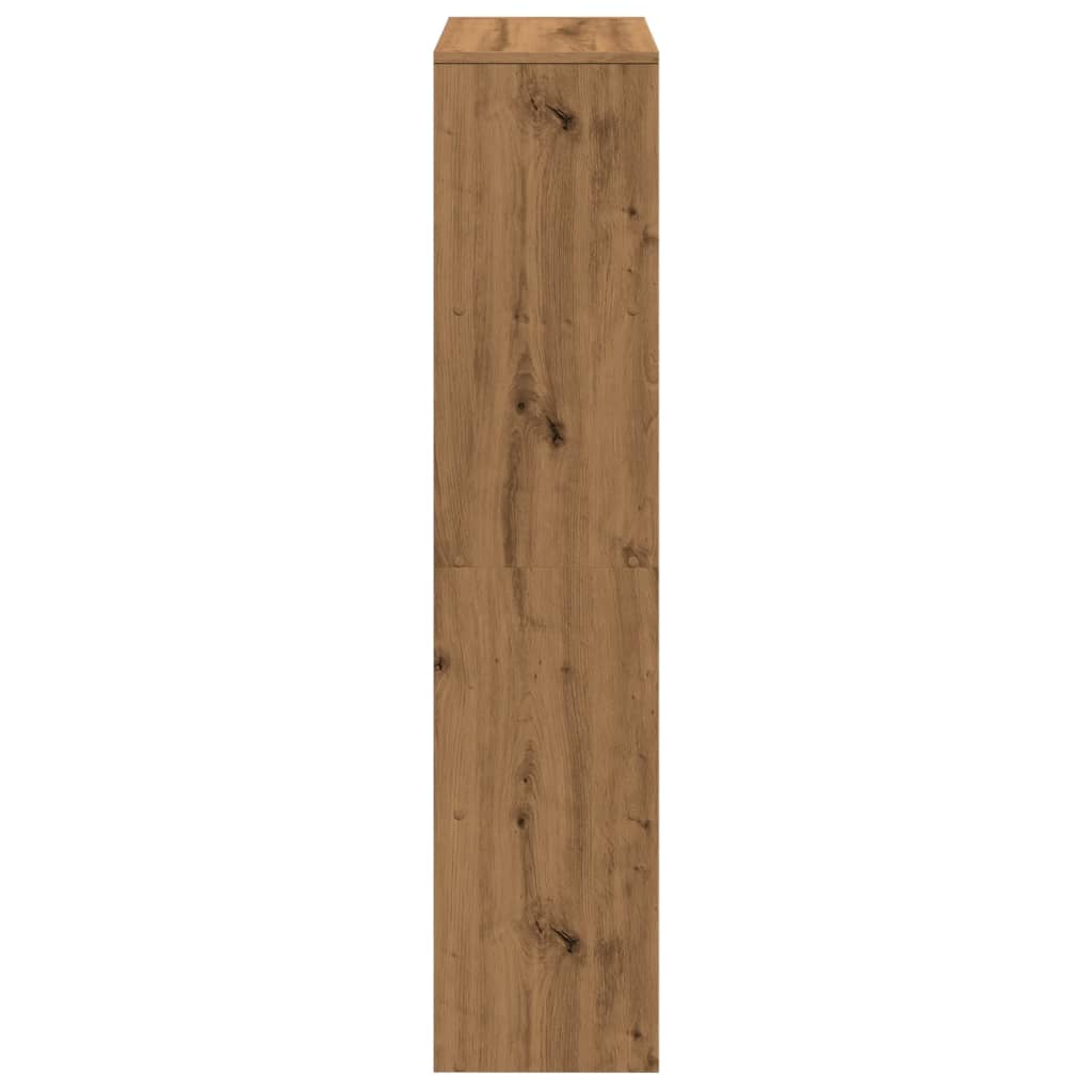 Bokhylla/Rumsavdelare 4 Hyllor 131,5X29X131,5Cm Konstruerat Trä
