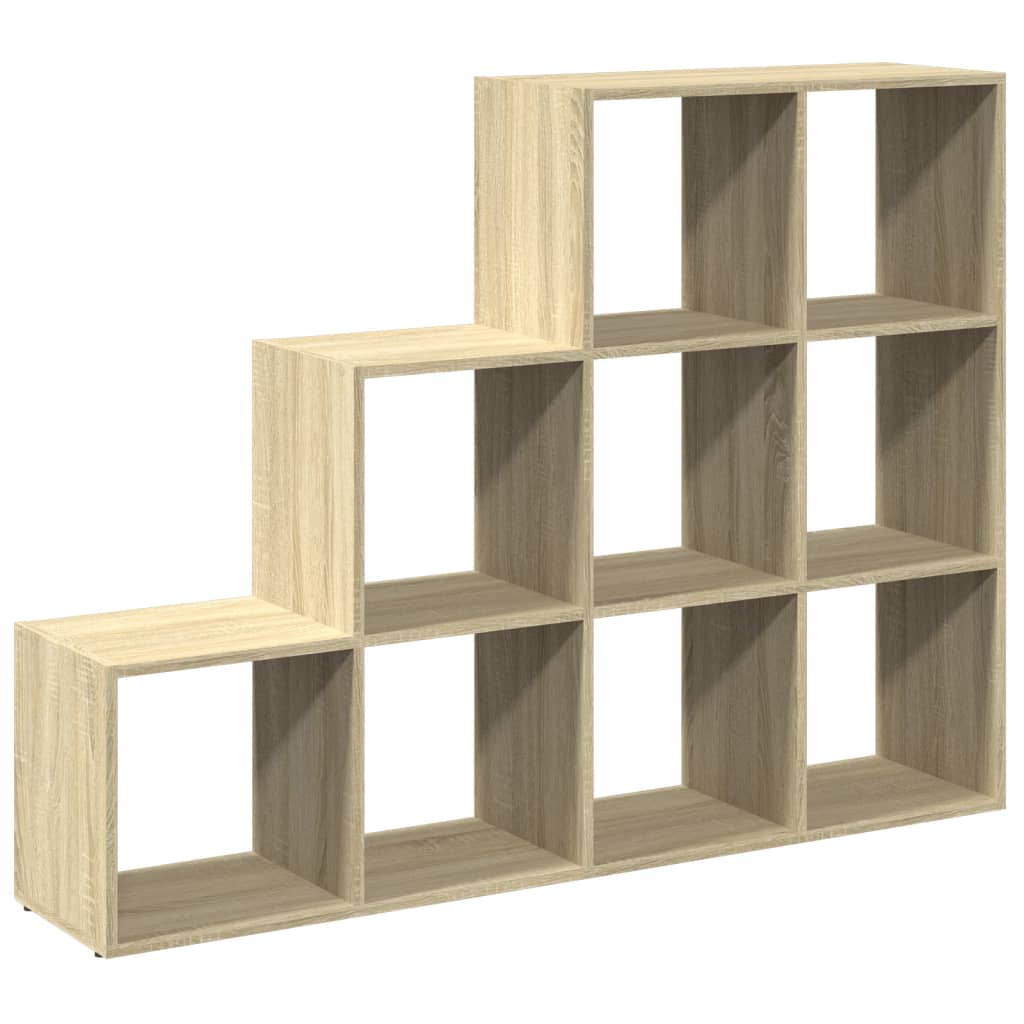 Bokhylla/Rumsavdelare 3 Hyllor 137,5X29X103,5Cm Konstruerat Trä