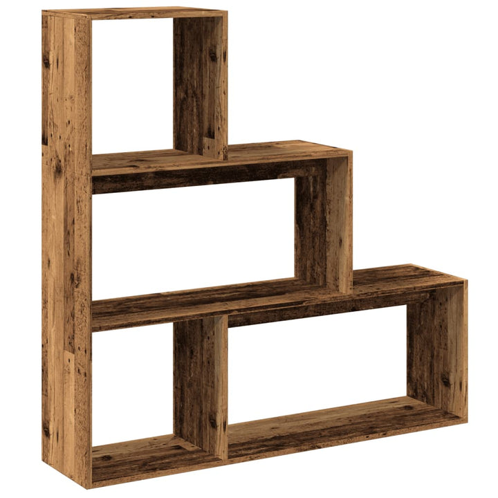 Bokhylla/Rumsavdelare 3 Hyllplan 123X29X Konstruerat Trä