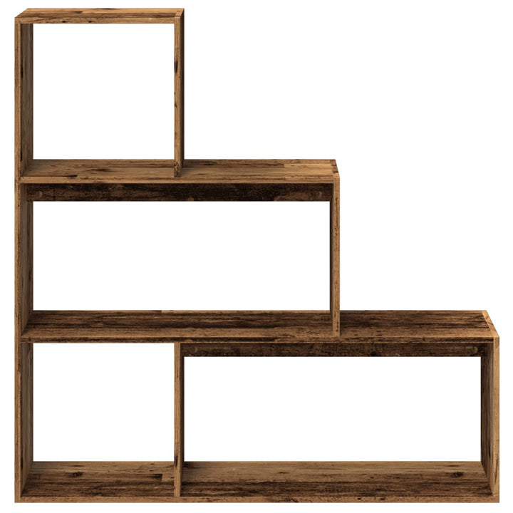 Bokhylla/Rumsavdelare 3 Hyllplan 123X29X Konstruerat Trä