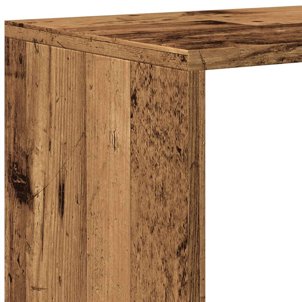 Bokhylla/Rumsavdelare 3 Hyllplan 123X29X Konstruerat Trä