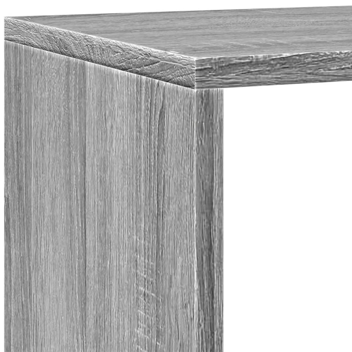 Bokhylla/Rumsavdelare 4 Hyllor 143,5X29X143,5Cm Konstruerat Trä