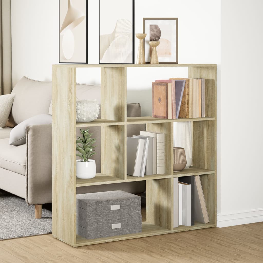 Bokhylla/Rumsavdelare Sonoma-Ek 102X29X103,5 Cm Konstruerat Trä