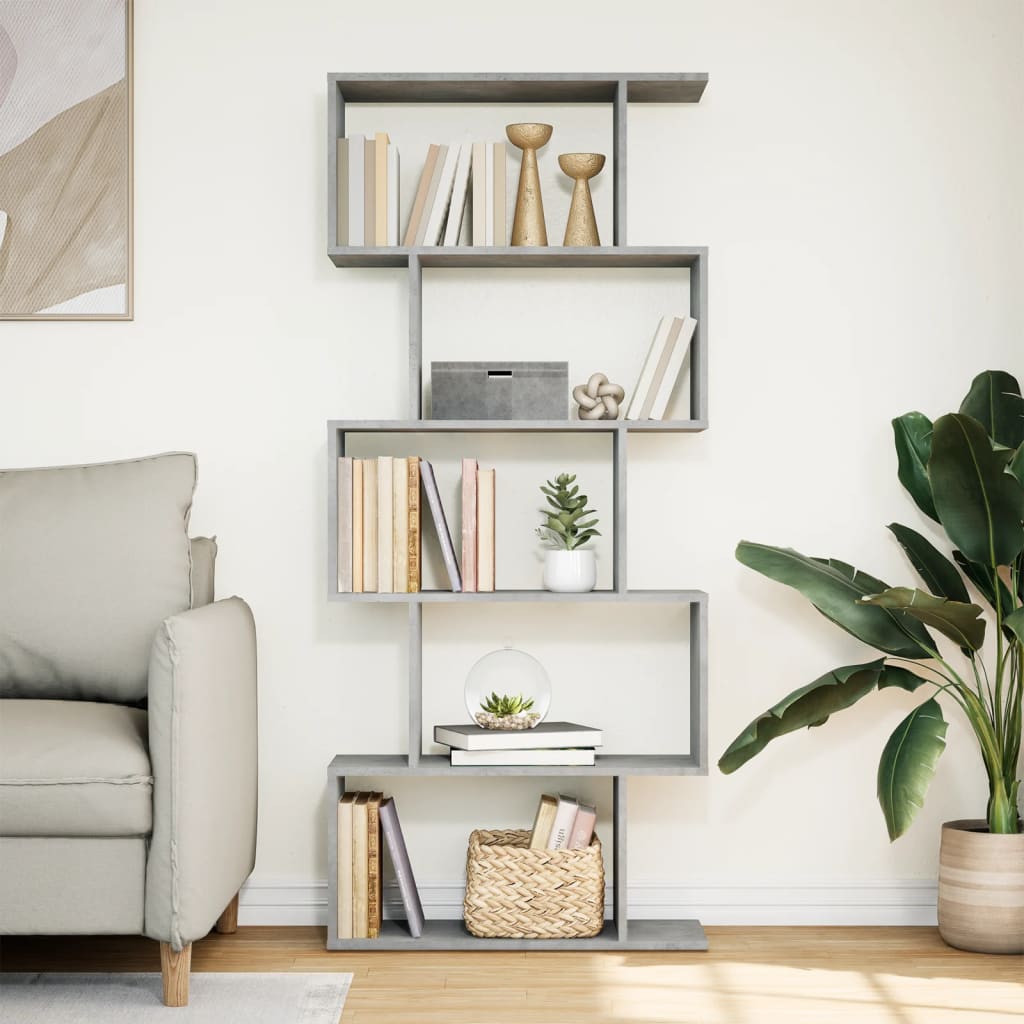 Bokhylla/Rumsavdelare 5 Hyllplan 70X24X Konstruerat Trä