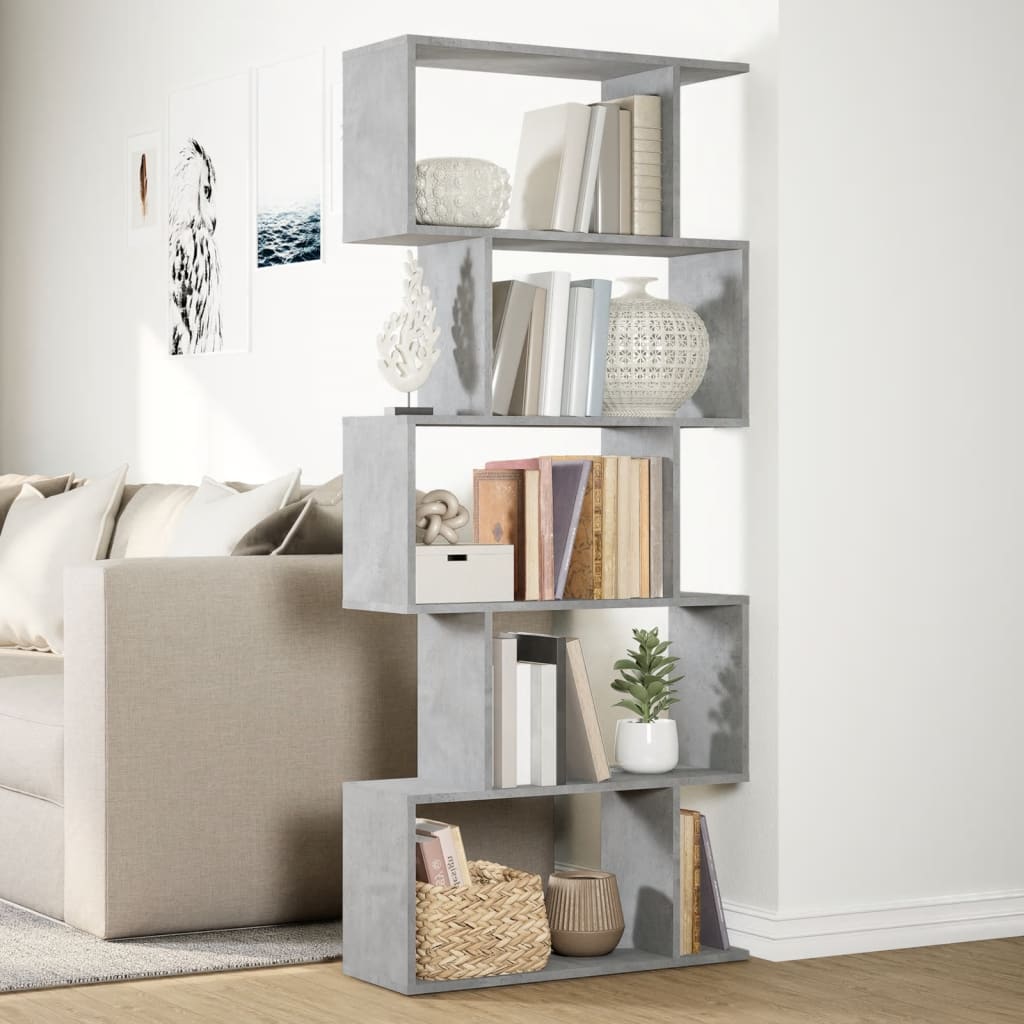 Bokhylla/Rumsavdelare 5 Hyllplan 70X24X Konstruerat Trä