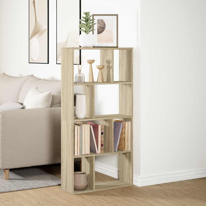 Bokhylla Sonoma-Ek 60X20X120,5 Cm Konstruerat Trä