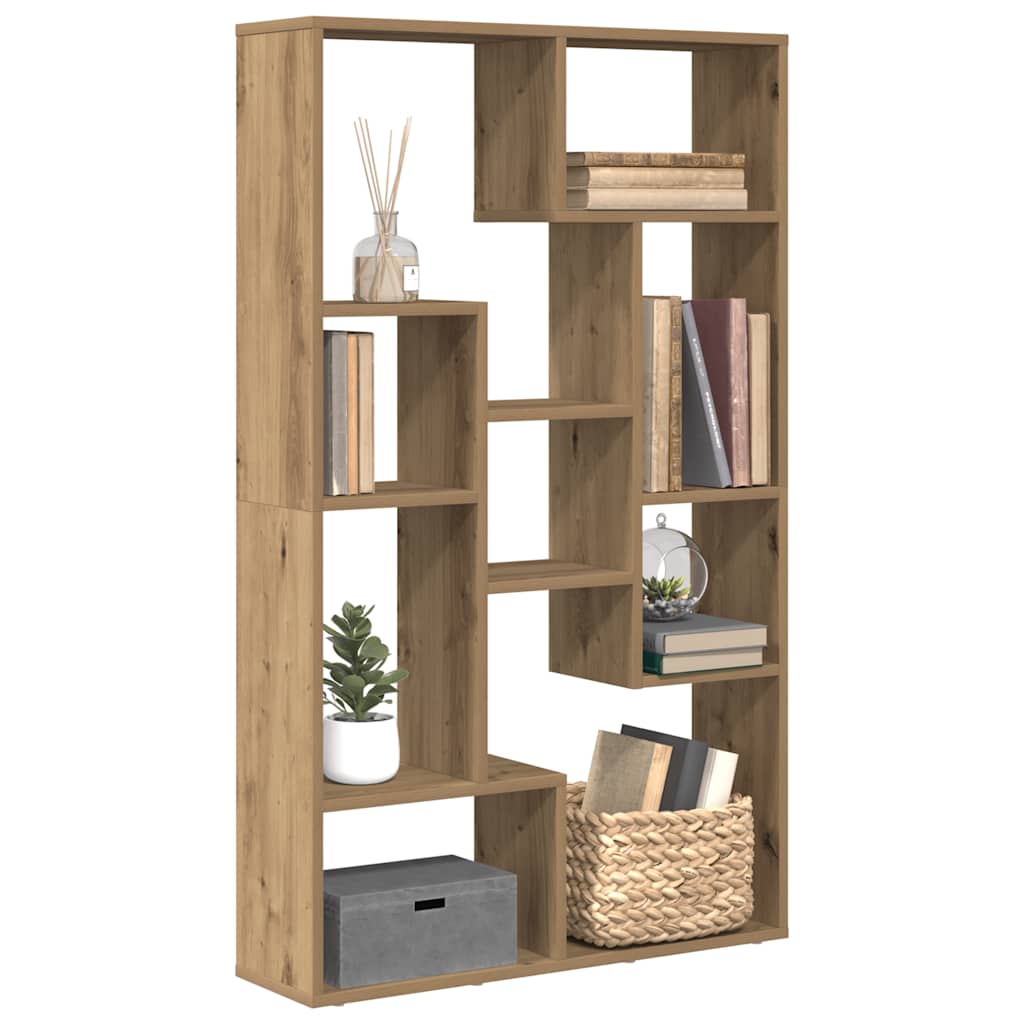 Bokhylla Sonoma-Ek 60X20X120,5 Cm Konstruerat Trä