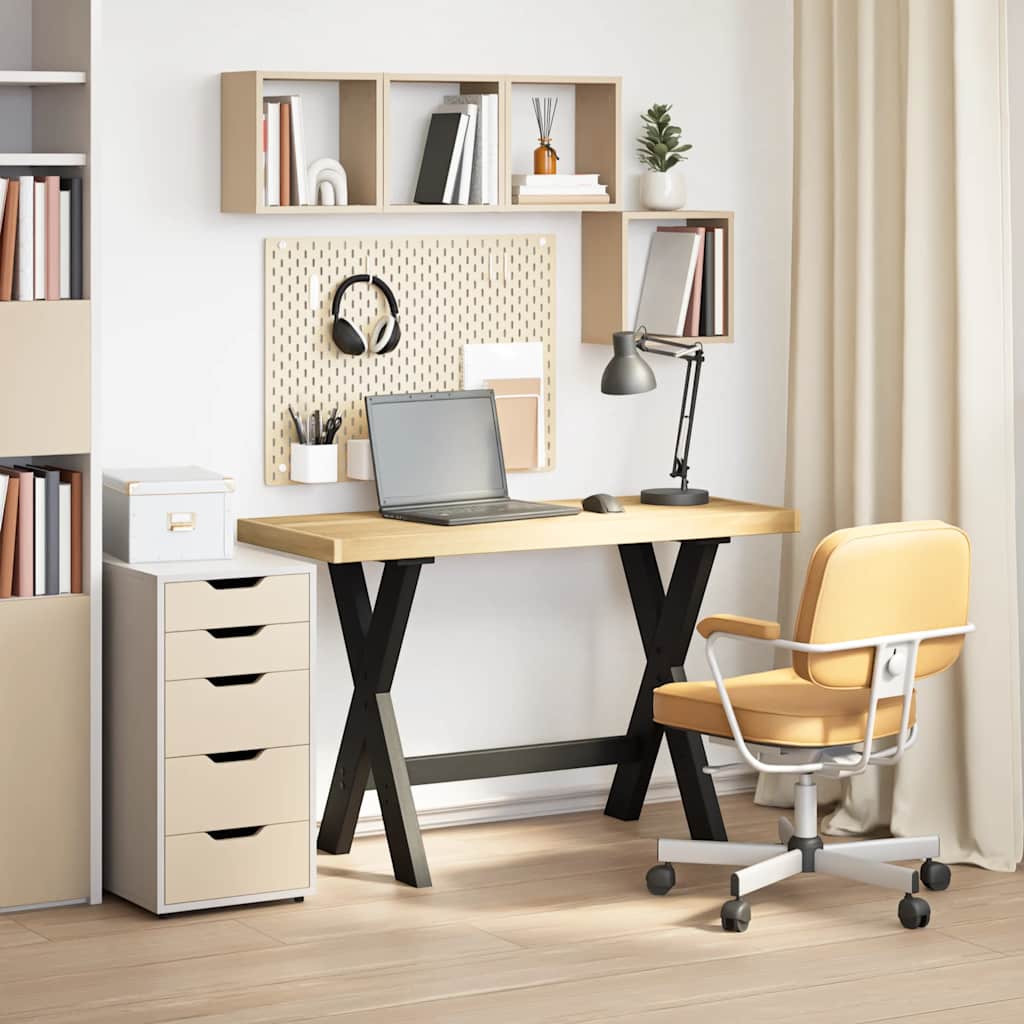Skrivbord Noain Ade Ben 120X50X75 Cm Massiv Furu