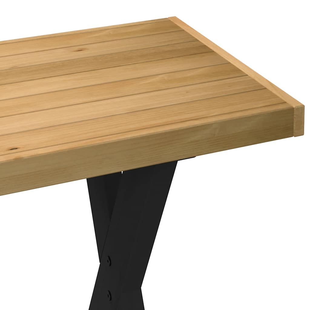 Skrivbord Noain Ade Ben 120X50X75 Cm Massiv Furu