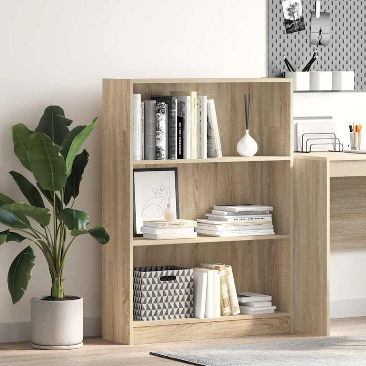 Bokhylla Åldrat Trä 80X24X Konstruerat Trä