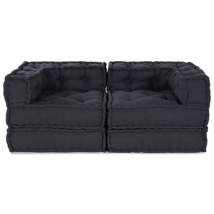 Modulsofa Enhet 2 St Tyg Antracit 140 X 70 X 56 Cm