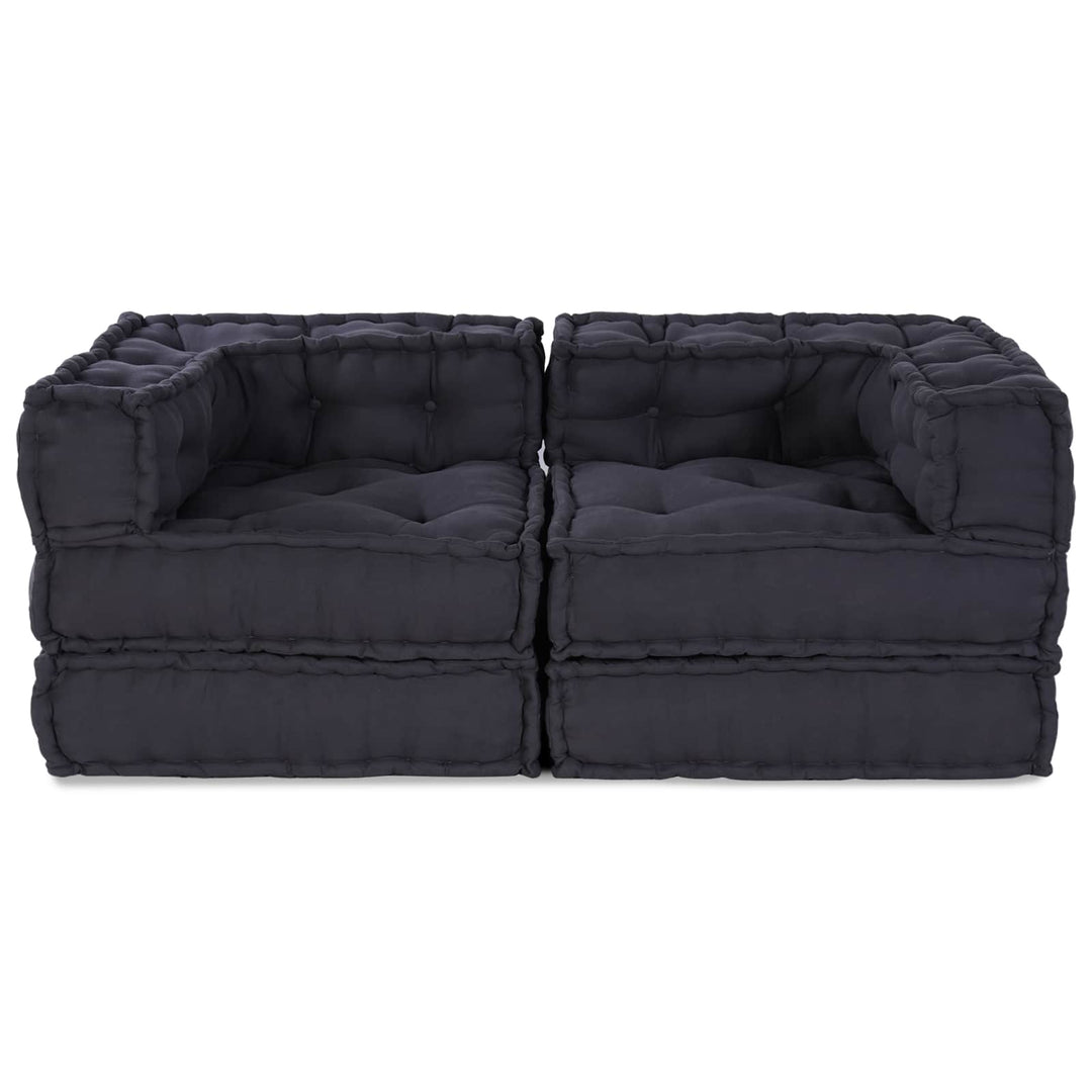Modulsofa Enhet 2 St Tyg Antracit 140 X 70 X 56 Cm