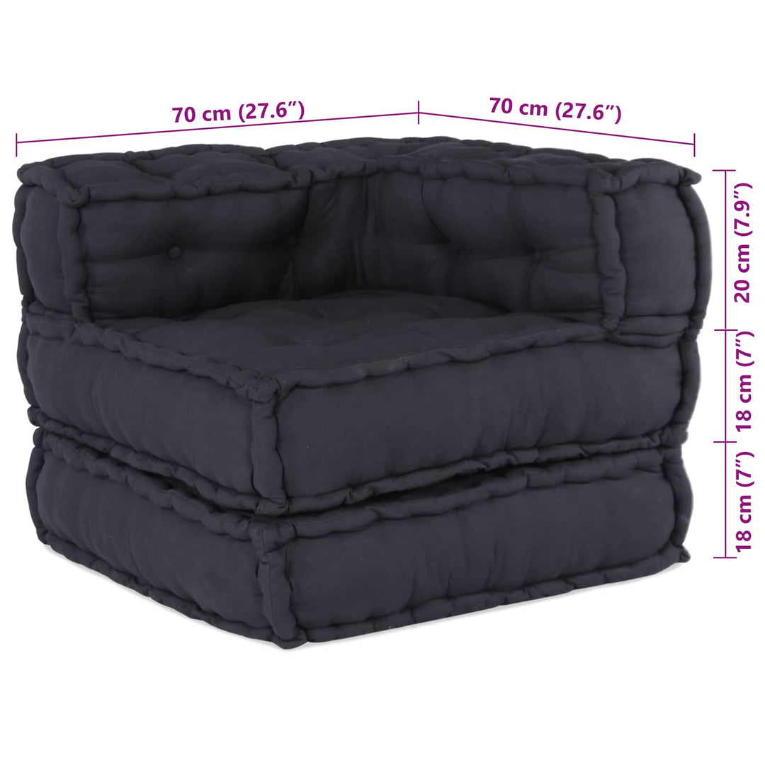 Modulsofa Enhet 2 St Tyg Antracit 140 X 70 X 56 Cm