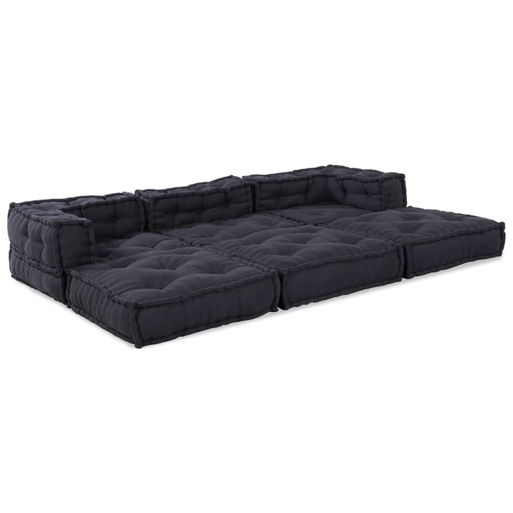 Modulsofa Enhet Tyg Antracit 210 X 70 X 56 Cm