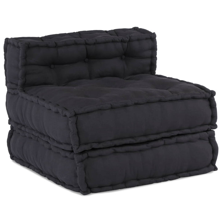 Modulsofa Enhet Tyg Antracit 210 X 70 X 56 Cm