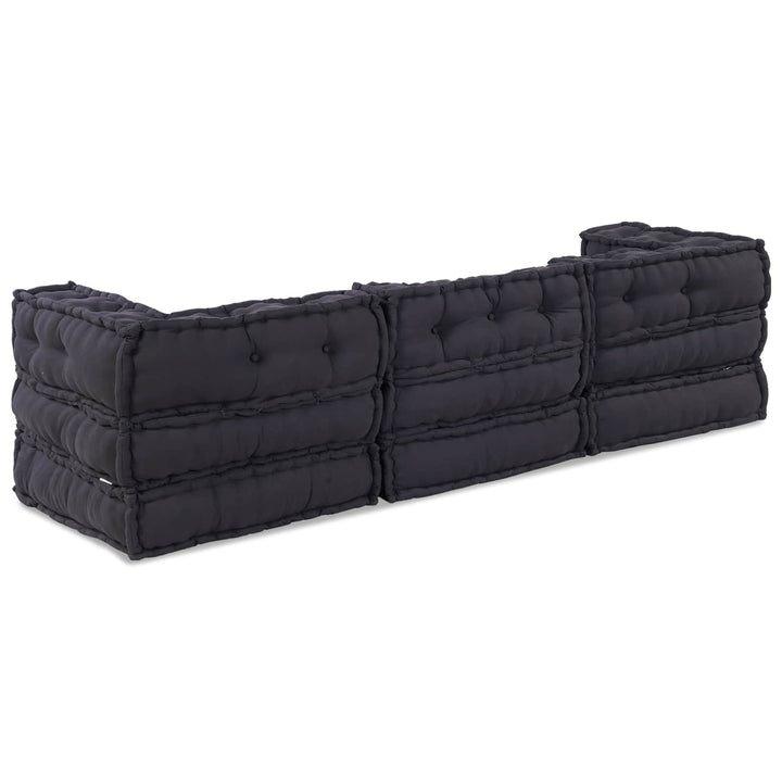 Modulsofa Enhet Tyg Antracit 210 X 70 X 56 Cm