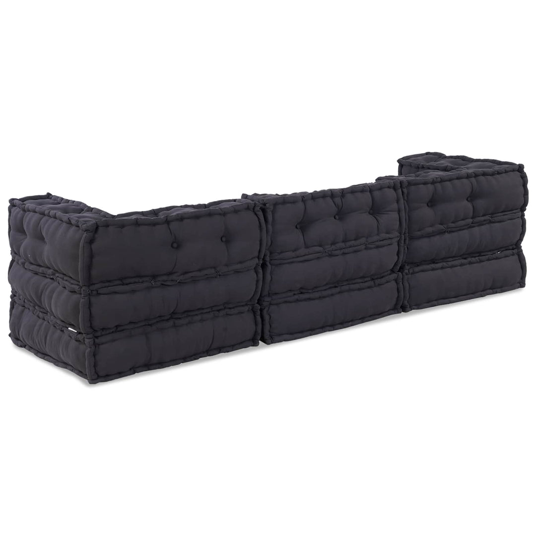 Modulsofa Enhet Tyg Antracit 210 X 70 X 56 Cm