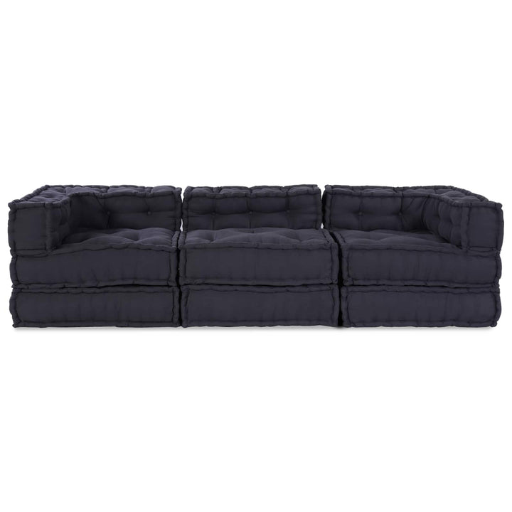 Modulsofa Enhet Tyg Antracit 210 X 70 X 56 Cm