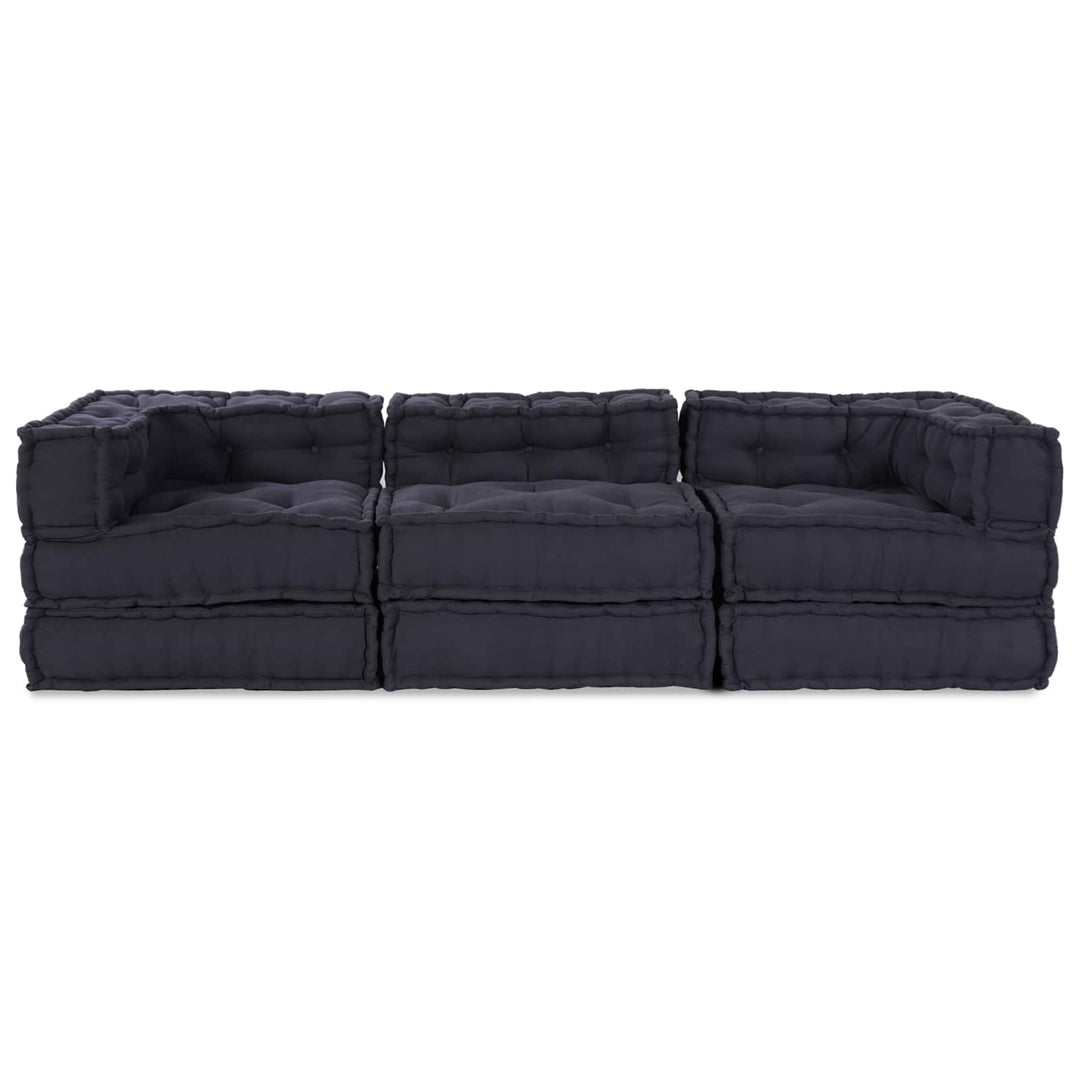 Modulsofa Enhet Tyg Antracit 210 X 70 X 56 Cm
