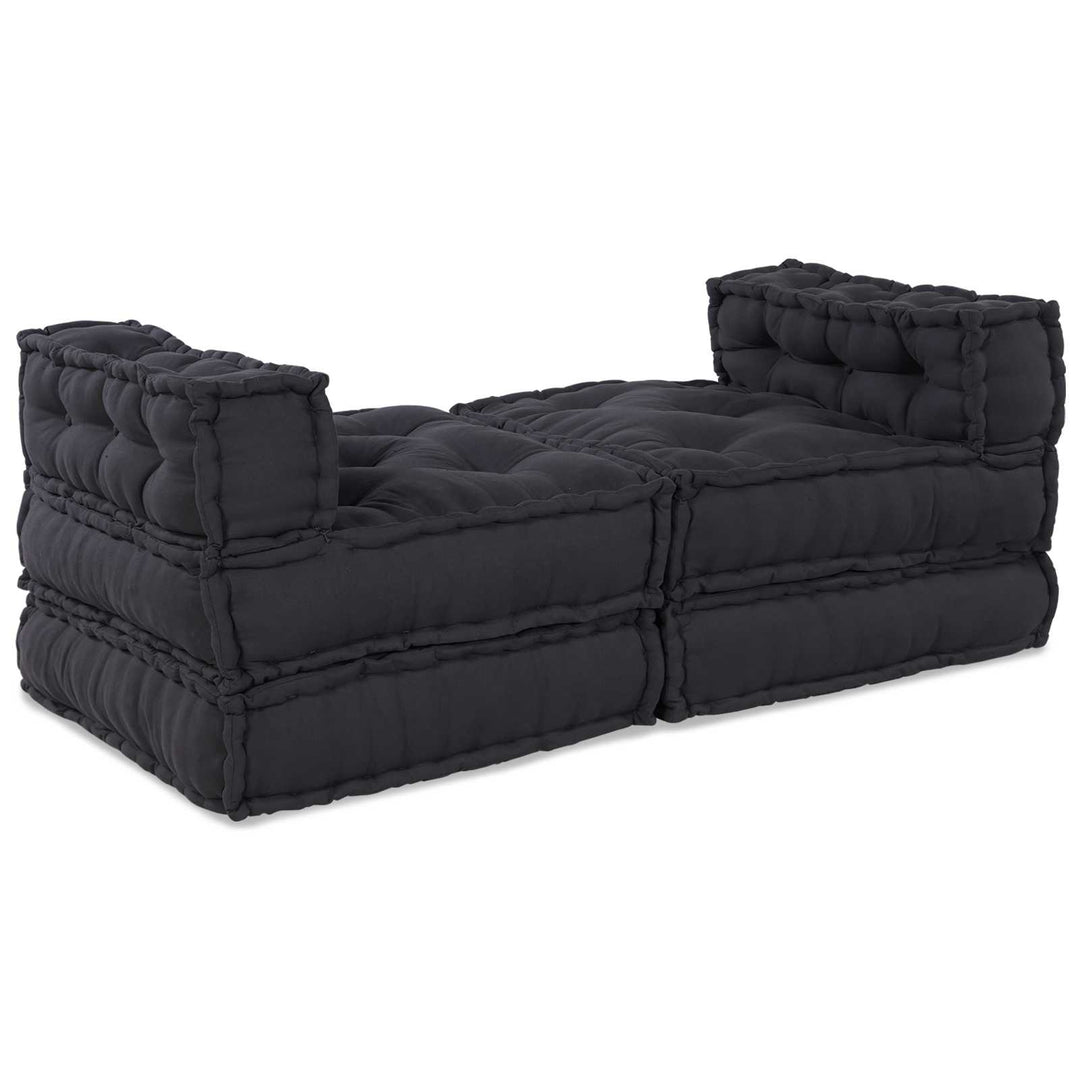 Modulsofa Enhet Tyg Antracit 210 X 140 X 56 Cm