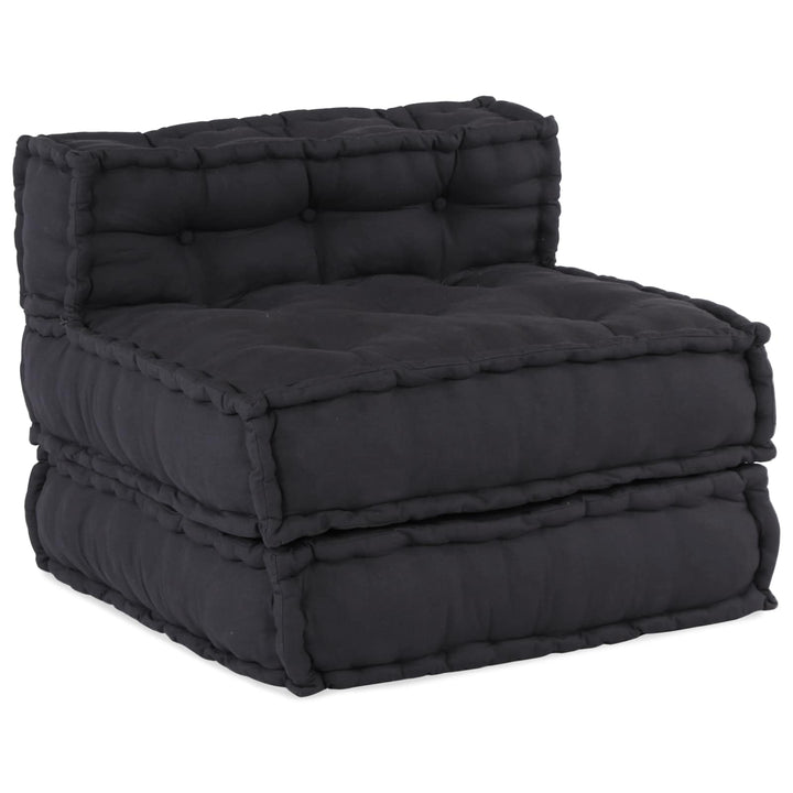Modulsofa Enhet Tyg Antracit 210 X 140 X 56 Cm