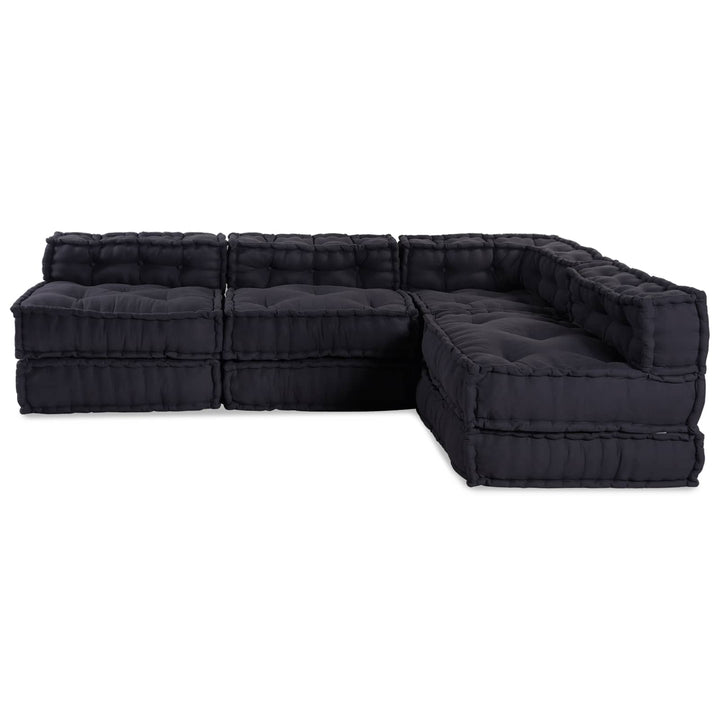 Modulsofa Enhet Tyg Antracit 210 X 140 X 56 Cm