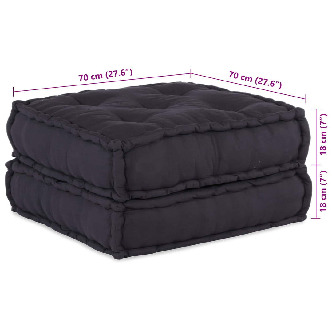 Modulsofa Enhet Tyg Antracit 210 X 140 X 56 Cm