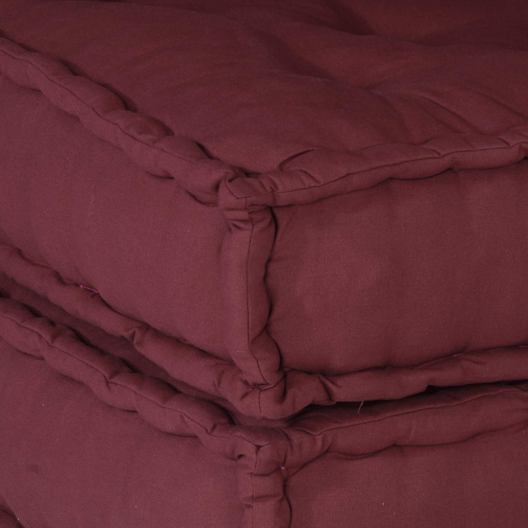 Modulsofa Enhet Tyg Bordeaux 210 X 70 X 56 Cm