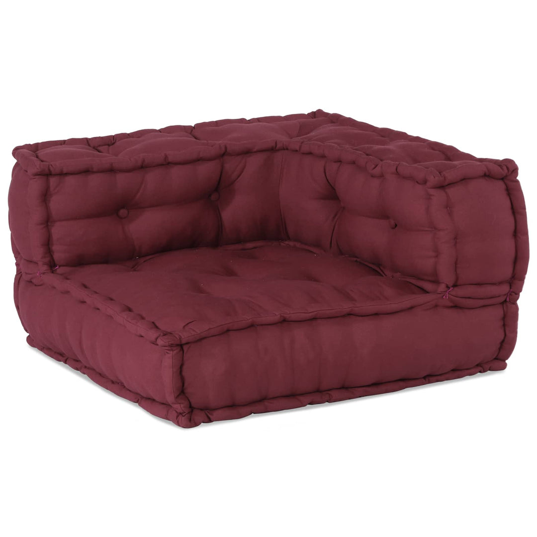Modulsofa Enhet Tyg Bordeaux 210 X 70 X 56 Cm