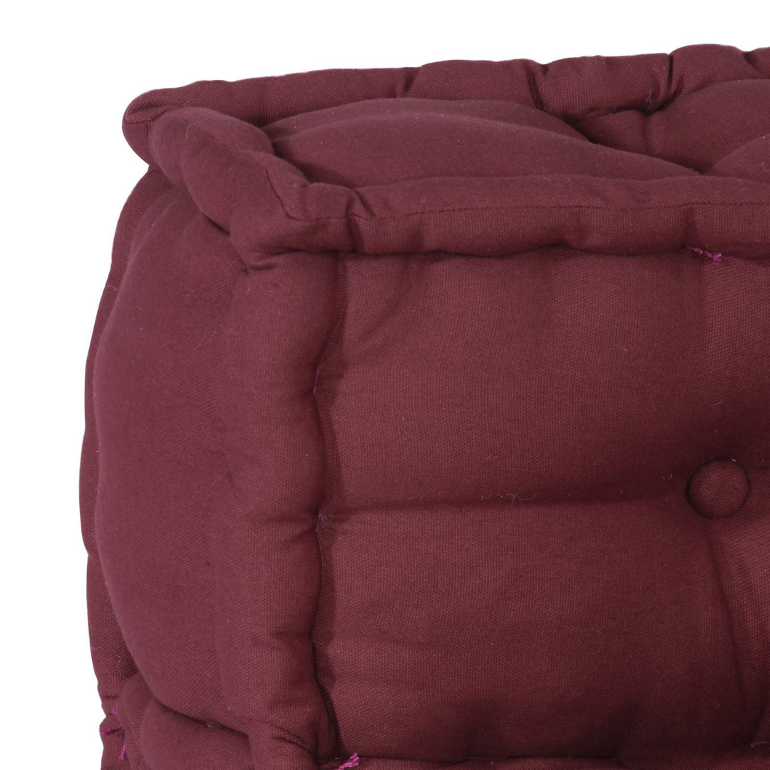 Modulsofa Enhet Tyg Bordeaux 210 X 140 X 56 Cm