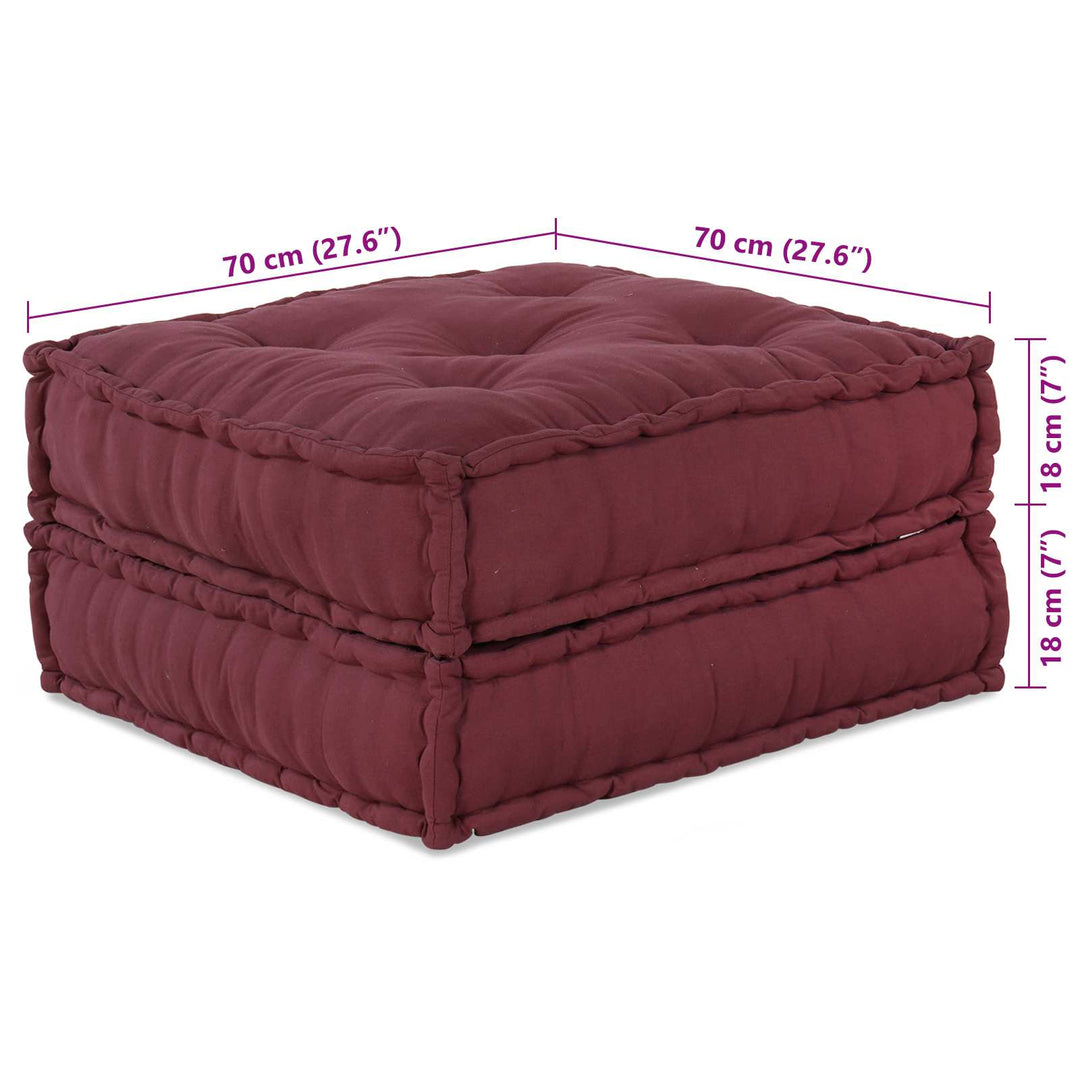 Modulsofa Enhet 2 Pcs Bordeaux 140 X 70 X 36 Cm Tyg