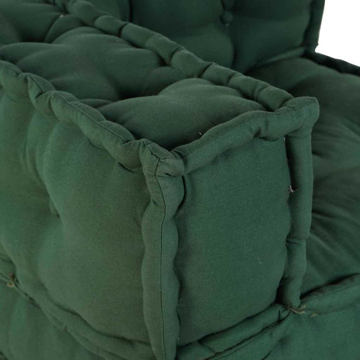 Modulsofa Enhet Tyg Grön 210 X 70 X 56 Cm