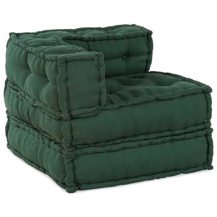Modulsofa Enhet Tyg Grön 210 X 70 X 56 Cm