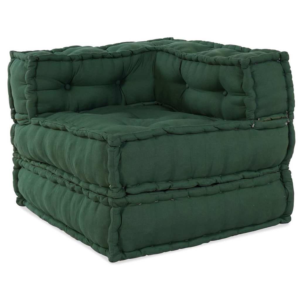Modulsofa Enhet Tyg Grön 210 X 70 X 56 Cm