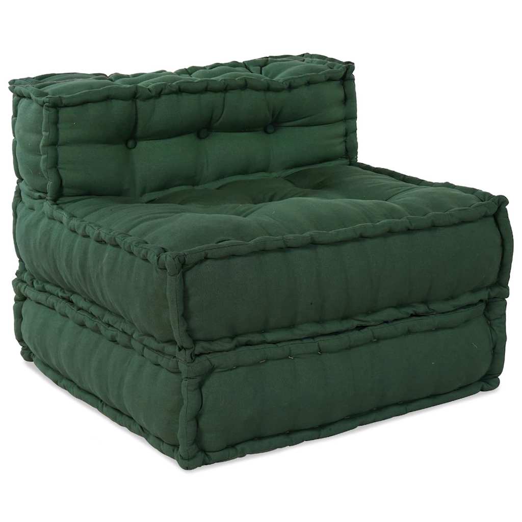 Modulsofa Enhet Tyg Grön 210 X 70 X 56 Cm