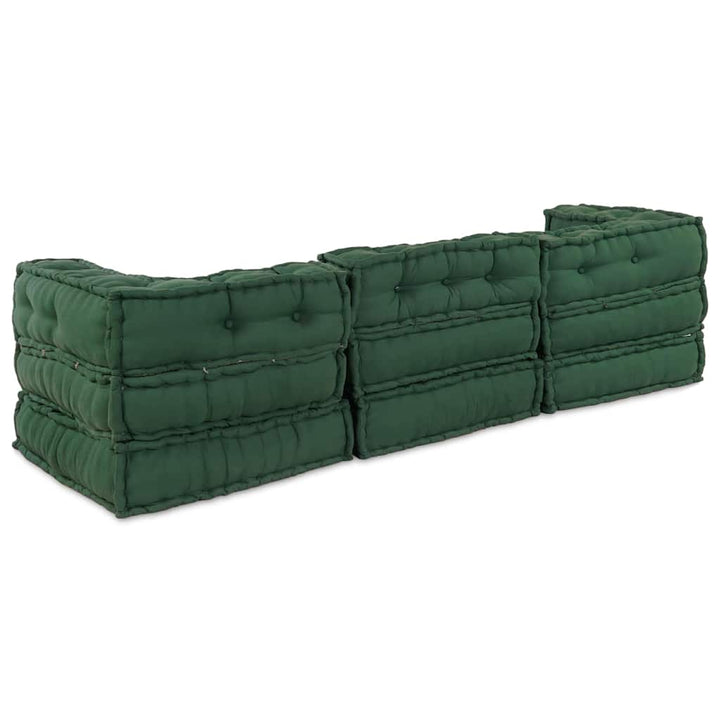 Modulsofa Enhet Tyg Grön 210 X 70 X 56 Cm
