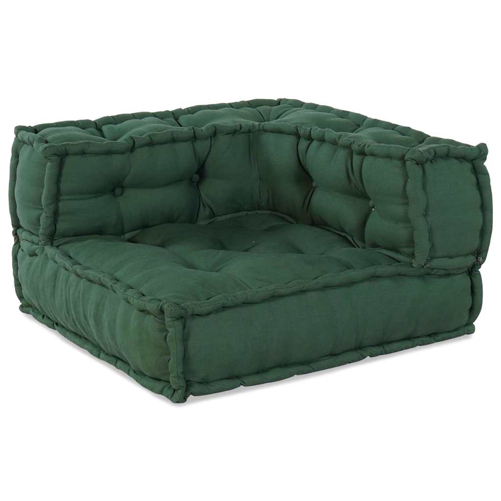 Modulsofa Enhet Tyg Grön 210 X 140 X 56 Cm