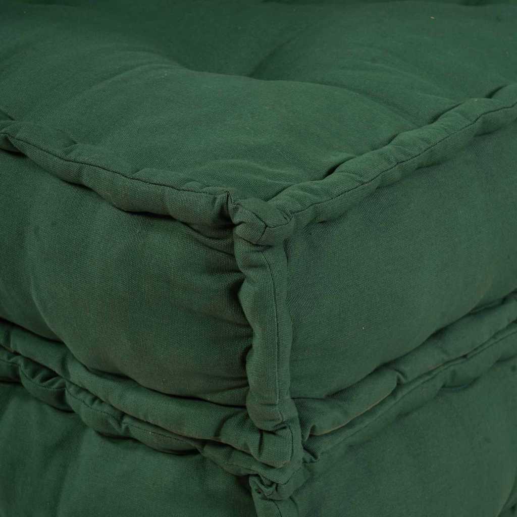 Modulsofa Enhet Tyg Grön 210 X 140 X 56 Cm