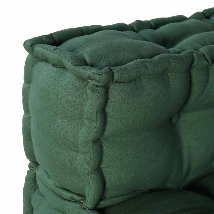 Modulsofa Enhet Tyg Grön 210 X 140 X 56 Cm